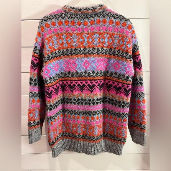 💖 ZARA – Colorful Jacquard Knit Sweater – Size S/M - Picture 7 of 11